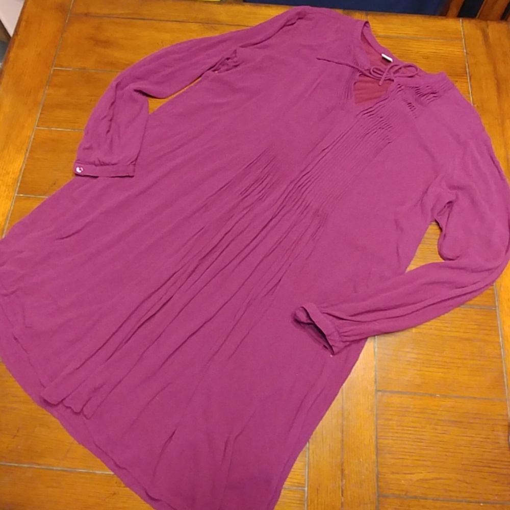 Old Navy Purple Long Sleeve Dress